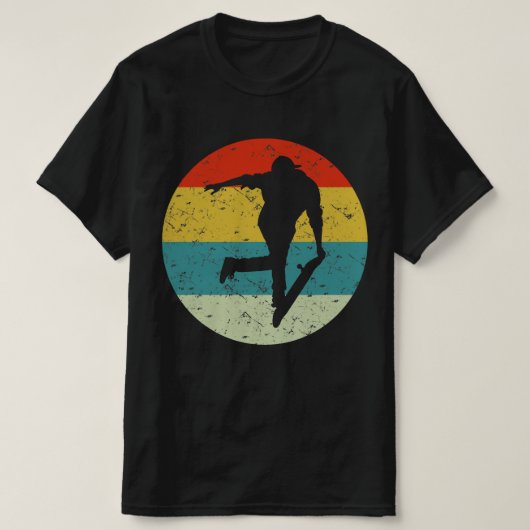 VINTAGE silhouet 70S T-shirt (Design voorkant)