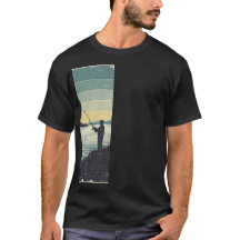 Vintage Silhouet van Meren Vissen