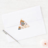 Vintage Silver & Gold Hearts Valentijn Briefkaart Sticker (Envelop)