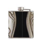 Vintage Silver Repousse Jewels Heupfles (Achterkant)