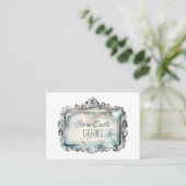 Vintage Silver Tray Bedrijfsnaam  Elegantie Visitekaartje (Staand voorkant)