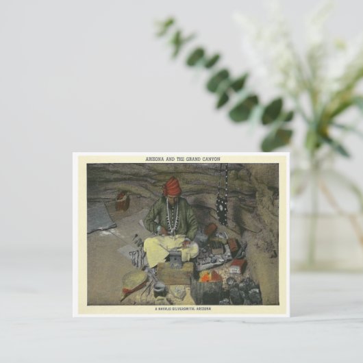 Vintage Silversmith Briefkaart (Staand voorkant)