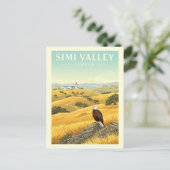 Vintage Simi Valley California Briefkaart (Staand voorkant)