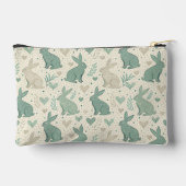 Vintage Simple Bunny Silhouettes Hearts Pattern Etui (Achterkant)