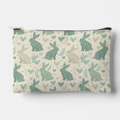 Vintage Simple Bunny Silhouettes Hearts Pattern Etui (Voorkant)