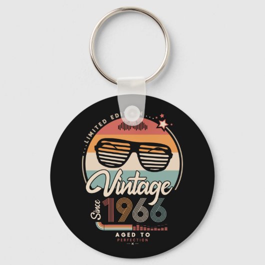 Vintage since 1966 sleutelhanger (Voorkant)