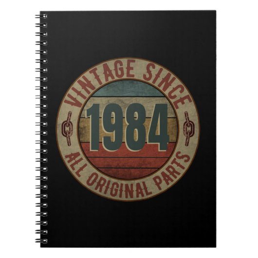 VINTAGE SINCE 1984 ALL ORIGINAL PARTS. NOTITIEBOEK (Voorkant)