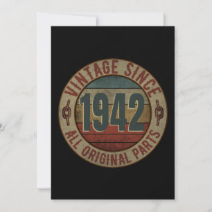 VINTAGE SINDS 1942 ALLE ORIGINELE ONDERDELEN KAART