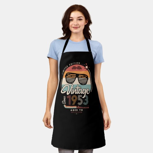 Vintage sinds 1953 schort (Gedragen)