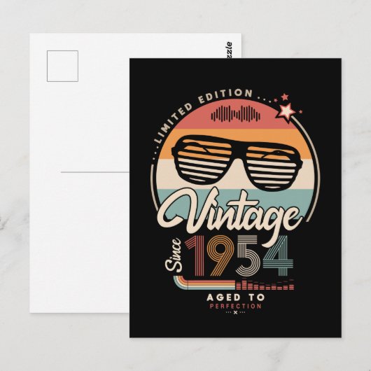 Vintage sinds 1954 briefkaart (Voorkant / Achterkant)