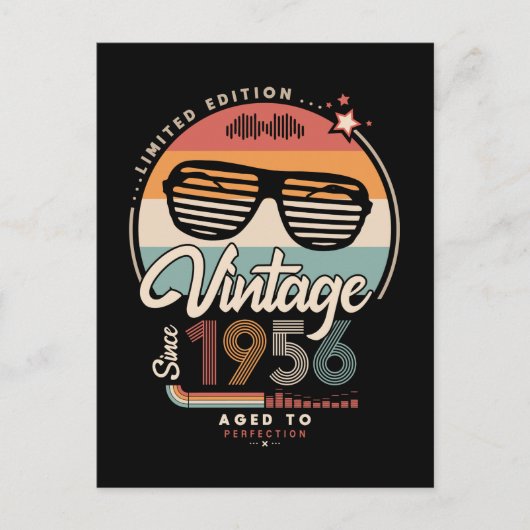 Vintage sinds 1956 briefkaart (Voorkant)