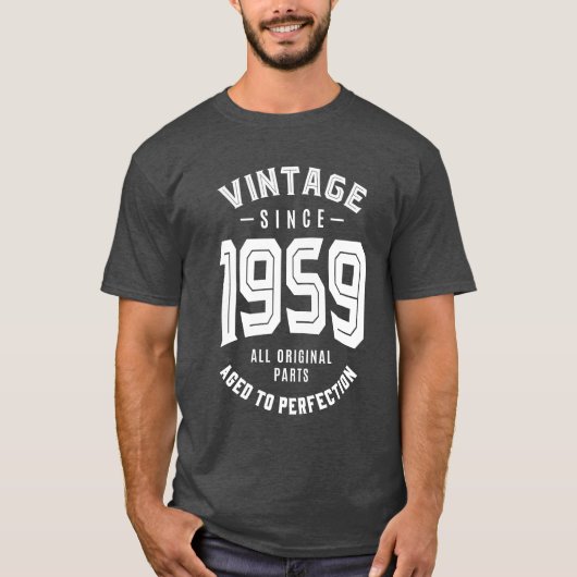 Vintage sinds 1959 t-shirt (Voorkant)