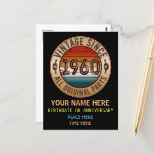 Vintage Sinds 1960 Alle Originele Onderdelen  Pren Briefkaart