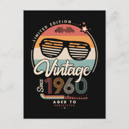 Vintage sinds 1960 briefkaart