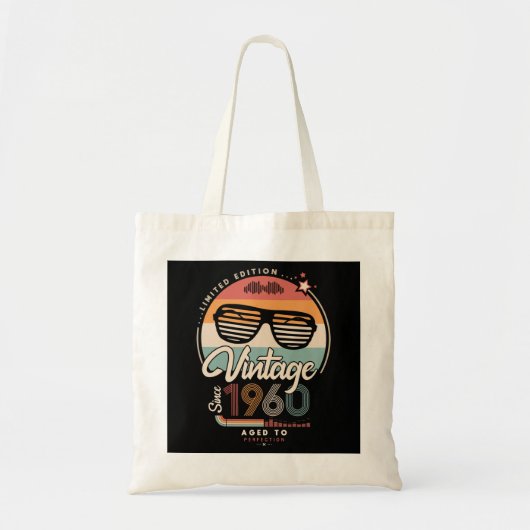 Vintage sinds 1960 tote bag (Voorkant)