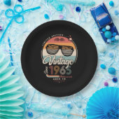 Vintage sinds 1965 papieren bordje (Feest)