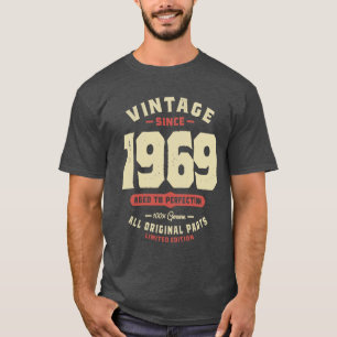 Vintage sinds 1969 54e verjaardag t-shirt