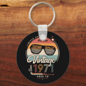 Vintage sinds 1971 sleutelhanger (Voorkant)