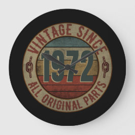 VINTAGE SINDS 1972 ALLE ORIGINELE ONDERDELEN GROTE KLOK