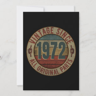 VINTAGE SINDS 1972 ALLE ORIGINELE ONDERDELEN KAART