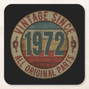 VINTAGE SINDS 1972 ALLE ORIGINELE ONDERDELEN KARTONNEN ONDERZETTERS