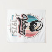 Vintage sinds 1975 hoofdtelefoons wandkleed (Voorkant (horizontaal))