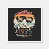 Vintage sinds 1975 servet (Voorkant)