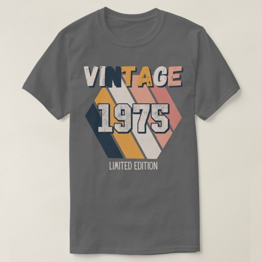 Vintage sinds 1975 t-shirt (Design voorkant)