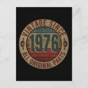 VINTAGE SINDS 1976 ALLE ORIGINELE ONDERDELEN. BRIEFKAART