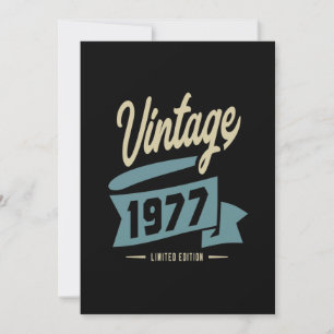 Vintage sinds 1977 - Birthday Gift Kaart