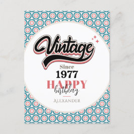 Vintage sinds - 1977 briefkaart