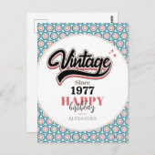 Vintage sinds - 1977 briefkaart (Voorkant / Achterkant)