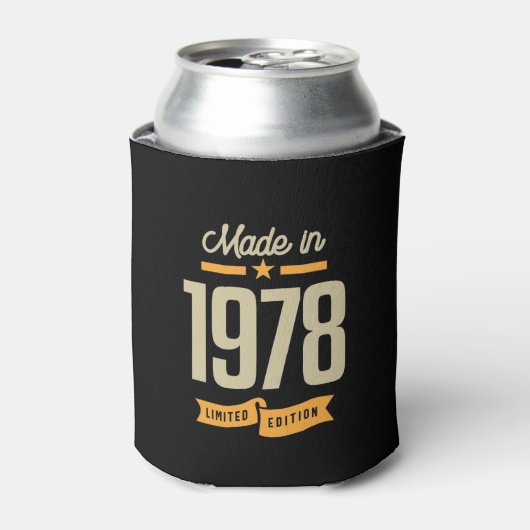 Vintage sinds 1978: Birthday Gift Blikjeskoeler (Blikje Voorkant)