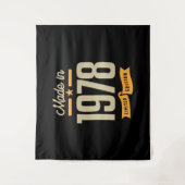 Vintage sinds 1978: Birthday Gift Wandkleed (Voorkant)