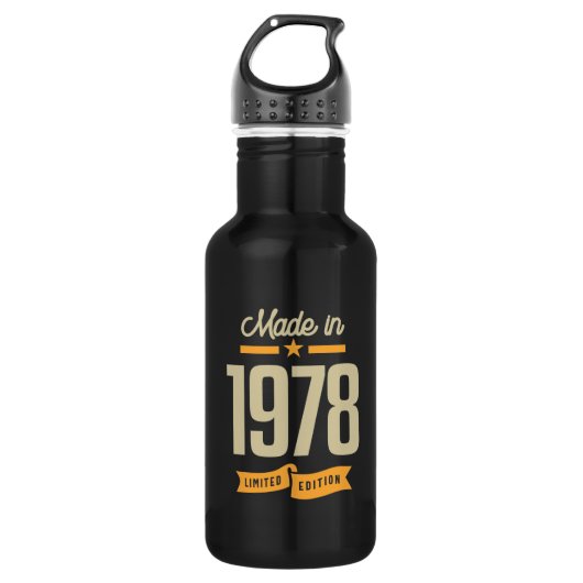 Vintage sinds 1978: Birthday Gift Waterfles (Voorkant)