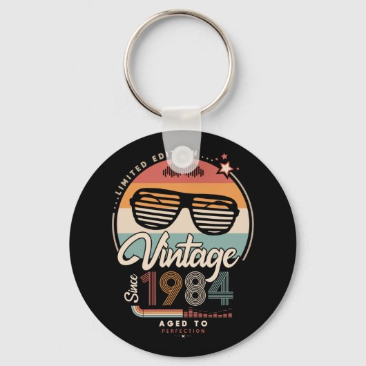 Vintage sinds 1984 sleutelhanger (Voorkant)