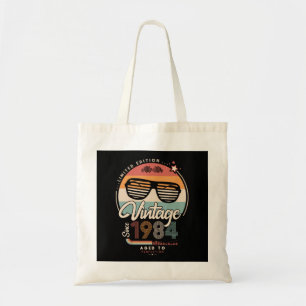Vintage sinds 1984 tote bag