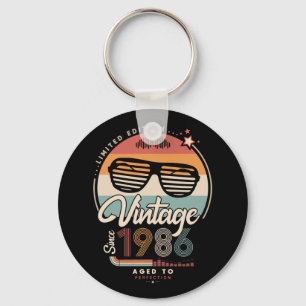 Vintage sinds 1986 sleutelhanger