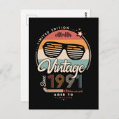 Vintage sinds 1991 briefkaart (Voorkant / Achterkant)