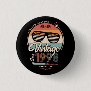 Vintage sinds 1998 ronde button 3,2 cm