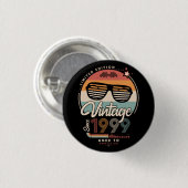 Vintage sinds 1999 ronde button 3,2 cm (Voorkant /achterkant)