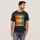 Vintage sinds 2009 essentieel t-shirt (Voorkant volledig)