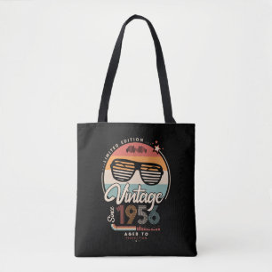 Vintage sinds canvas tas 1956