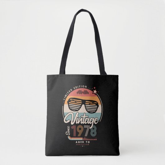 Vintage sinds canvas tas 1978 (Voorkant)