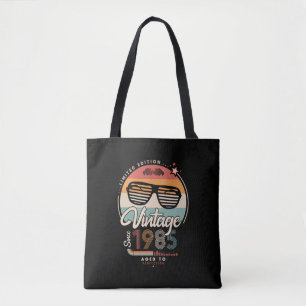 Vintage sinds canvas tas 1985