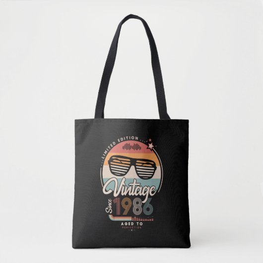Vintage sinds canvas tas 1986 (Voorkant)