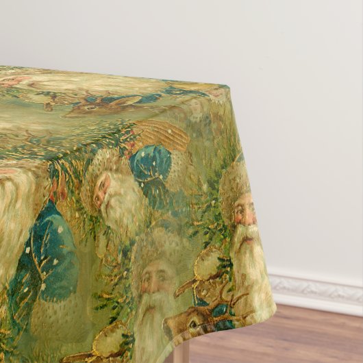 Vintage Sint-Nicolaas kerstkerstmis Tafelkleed (Voorbeeld)