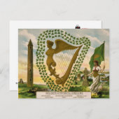 Vintage : Sint Patrick's day - Briefkaart (Voorkant / Achterkant)