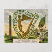 Vintage : Sint Patrick's day - Briefkaart (Voorkant)