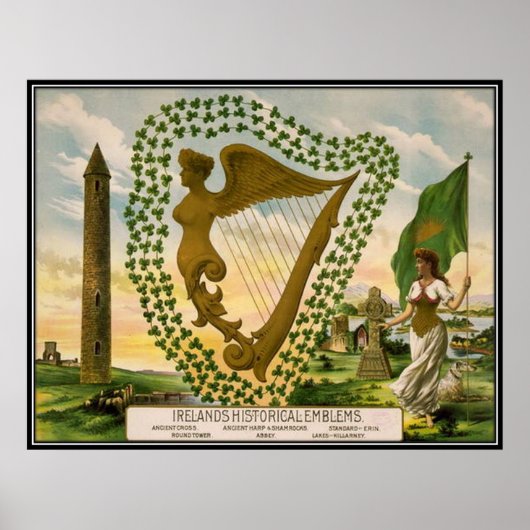 Vintage : Sint Patrick's day - Poster (Voorkant)